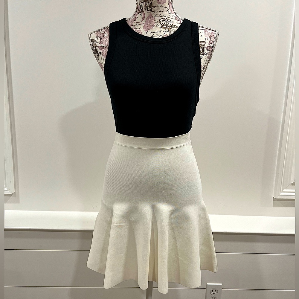 BCBGMaxArzia Fitted Ruffle Skirt